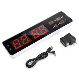 LED Large Perpetual Calendar Digit Desk Wall Clock for Bedroom Living Room