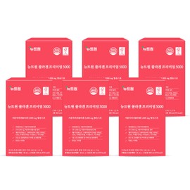 Newt One Collagen Premium 5000 Low Molecular Fish Young Collagen 300 Daltons 5000mg 15 sachets / 뉴트원콜라겐프리미엄5000 저분자피쉬 어린콜라겐 300달톤 5000mg 15포X6bx