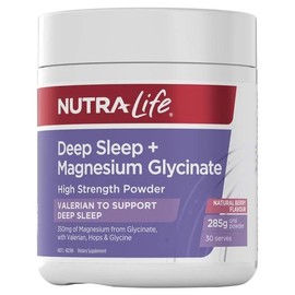 Nutralife Deep Sleep + Magnesium Glycinate High Strength Powder 285g
