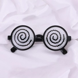 Purasudo Round Glasses, Parties, Costume, Cosplay, 2D Glasses, Individuality Sunglasses, Black Dots, Sunglasses, Kato-chan, Birthday, Anniversary, Selected Gift, etc