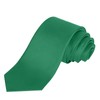 JUNMEISI Men's Ties Solid Pure Color 3.15" (8CM) Necktie Emerald