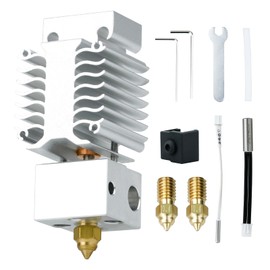 3D Printer Upgrade Ender 3 V3 SE Hotend Kit 260℃ High Temperature 250mm/s High Speed Assembled Extruder Hotend Replacement with Silicone Socks, 2pcs 0.4mm Brass Nozzles, for Ender 3 V3 SE 3D Printer