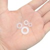 600 PCS M2-M8 Nylon Flat Washers,White Washers,Plastic Washers,Nylon Spacers (White)