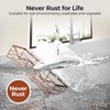 Orimade Shower Caddy 3-Pack, No-Drill Adhesive Shelves for Bathroom, Rustproof