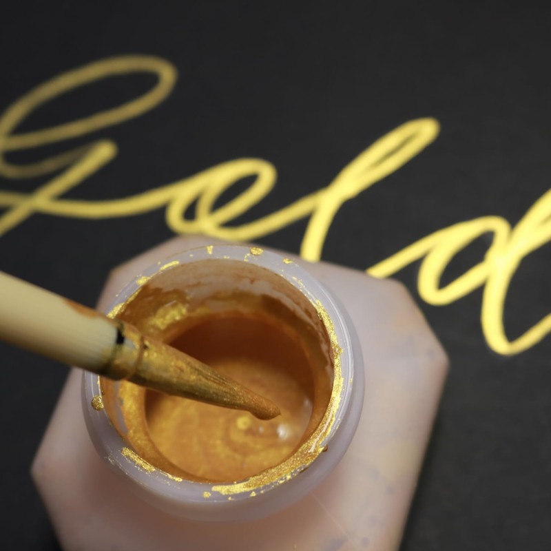 呉竹 書道液 パール書道液 金のきらめき 60ml BA301-6