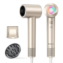 Hair Dryer Ionic with Diffuser - 160,000 RPM Professional High-Speed Blow Dryer, 500M Negative Ions Fast Drying for Women, Lightweight, Low Noise Dryer for Curly or Straight Hair