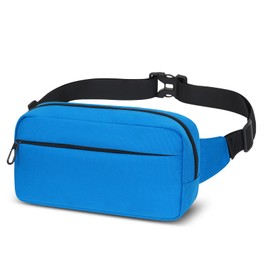 Bum Bag Fanny Pack Men Women Large Capacity,Waterproof Bumbags with Adjustable Belt,Waist Bag for Outdoors Running Walking Hiking Jogging (Blue)