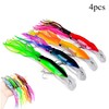 OriGlam 4pcs Simulation Squid Fishing Lures Bait Kit, Octopus Swimbait
