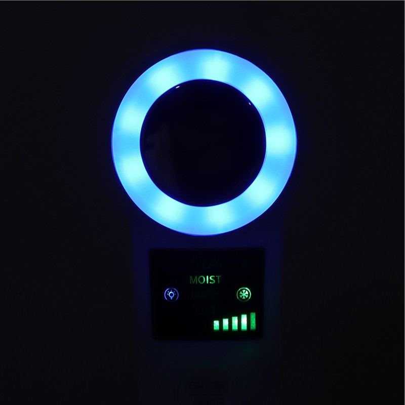 Hot Cold Face Massager Handheld Facial Vibration Massager Red Blue