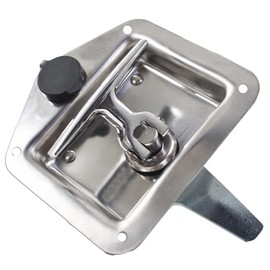 labwork 2 Trailer Door Latch T-Handle Lock Stainless Steel Keys for Camper RV Truck Tool