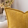MIULEE Corduroy Cushion Covers Pack of 2 Decorative Modern Patchwork