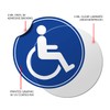 (Set of 5) Handicap / Disabled Wheelchair Accessible Sign |