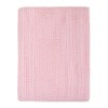 Pram Cotton Cellular Blanket (Pink) - 6089PI