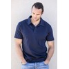 Fair índigo Forever Organic Polo para hombre, Marina de medianoche,