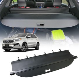 for Ford Edge Cargo Cover - Tesmirror Cargo Cover for Ford Edge SE SEL Sport ST Titanium 2023 2022 2021 2020 2019 2018 2017 2016 2015 Tonneau Cover for Ford Edge Accessories