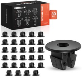 A-Premium 30PCS Nylon Square Rocker & Floor Screw Grommet Clip Fastener Compatible with Toyota Camry 2015-2017, Avalon 2016-2018, Venza 2009-2015, C-HR CHR 2018-2022, Land Cruiser, Prius C, Solara