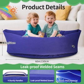 lefeke Sensory Chair for Kids,60" Includes Electric Air Pump,Inflatable Sensory pod for Children, Sensory Toys for Kids with Autism,Sensory Peapod,Purple