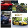 3 Pcs Gold Flame Reflective Sticker Decal for Cars Motorcycle