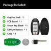 2 Keylessbest Replacement for 2012 2013 2014 2015 Nissan Maxima