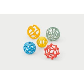 tickit SiliSoft Flexi Balls – 5 Soft, Flexible Cage-Style Sensory Balls for Tactile Exploration, Creative Play, and Calming Fidgeting, Rainbow