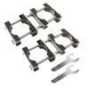 nijimomo Set of 2 Double Antenna Mast Clamp Pipe Mounting