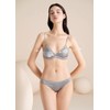 SilRiver Bralette triangular de satén para mujer, brasier de seda