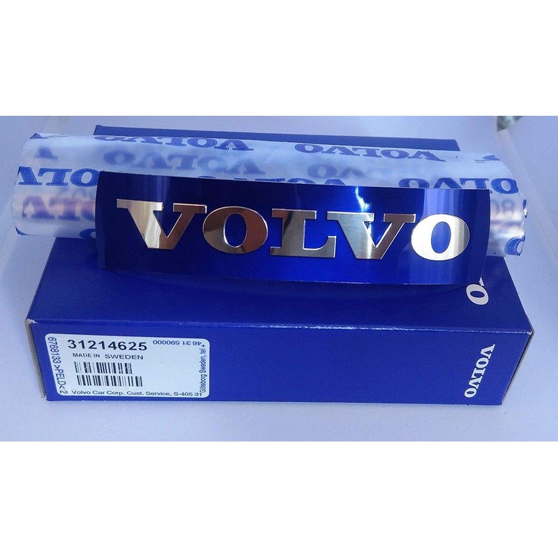 Genuine Volvo 31214625, Front Radiator Grille Blue Emblem