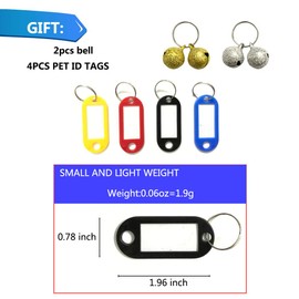 TCBOYING Breakaway Cat Collar with Bell & ID Tag, Mixed Colors Reflective Cat Collars - Ideal Size Weatherproof ID Tags Pet Collars for Cats or Small Dogs(8pcs/Set)