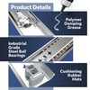ToBeGreat Heavy Duty Drawer Slides with Lock 12 Inch,Full Extension