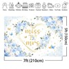 Mocsicka Miss to Mrs Bridal Shower Backdrop Boho Something Blue