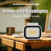 Magnetic Camping Light Rechargeable 500 Lumen COB Light Hands Free