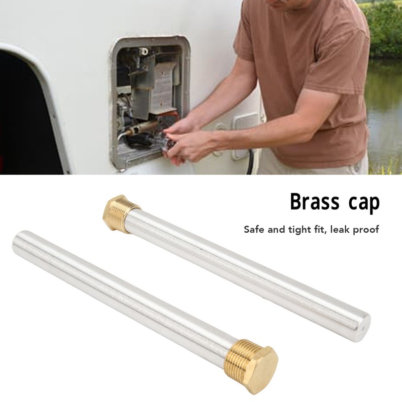 RV Water Heater Anode Rod Brass Cap 3/4in NPT Thread
