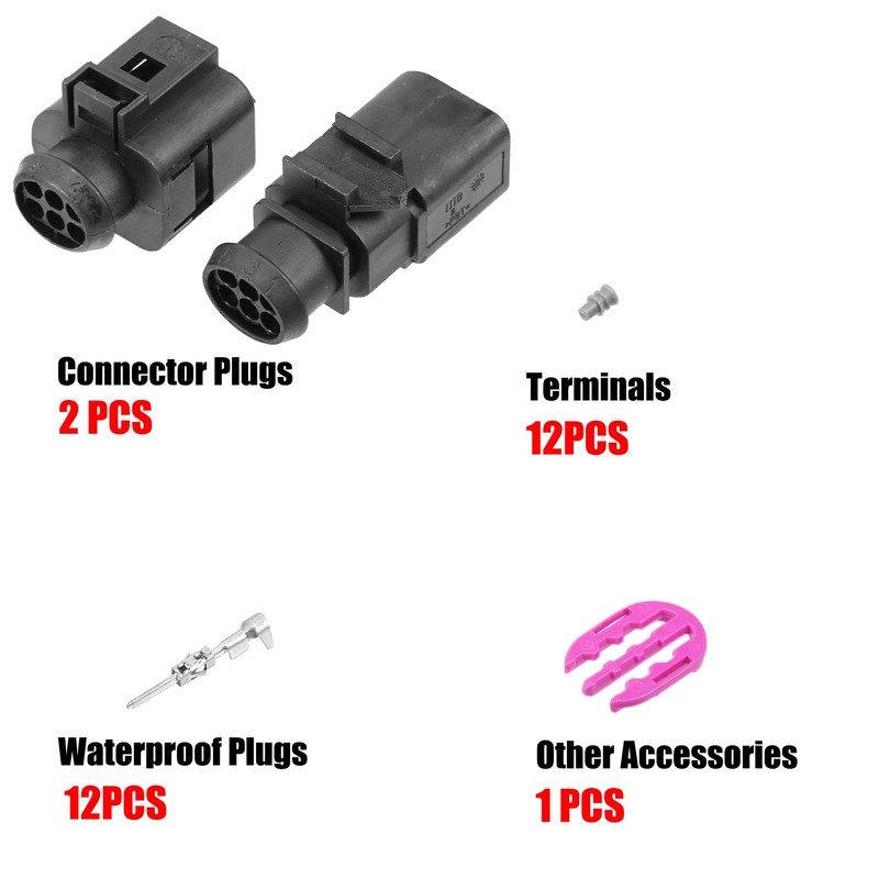 QUARKZMAN 1 Set No. 1J0973713/3B0973813 Socket and Plug 6 Pin
