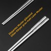 1 Pair of Stainless Steel Chopsticks, Reusable Metal Chopsticks, Stainless