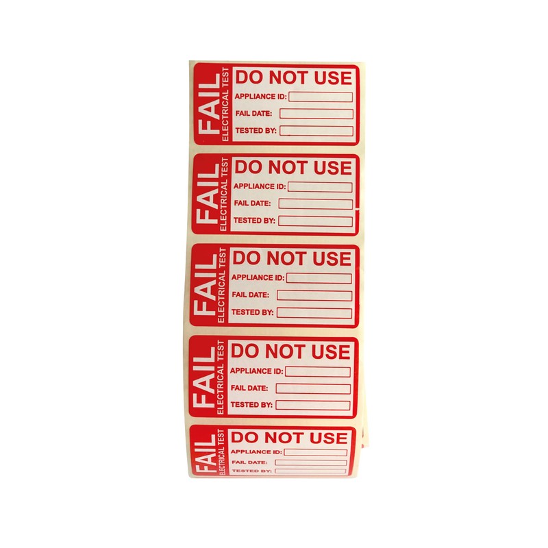 1000 PCS Pass & 200 PCS Fail 25x50mm Pat Testing