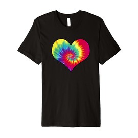 Tie Dye Piece Hearth | Cool Free Spirit Gift Premium T-Shirt