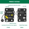 LENKRAD 120 Amp Marine Circuit Breaker Resettable 120A with Manual