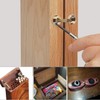 4 Pcs Hidden Brass Barrel Hinges, Concealed Box Invisible Furniture