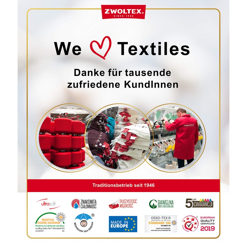 ZWOLTEX Tea Towels Gift Set Made of 100% Cotton, Made