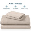 Bare Home Ultra Soft Washed Microfiber 4 Piece Sheet Set,
