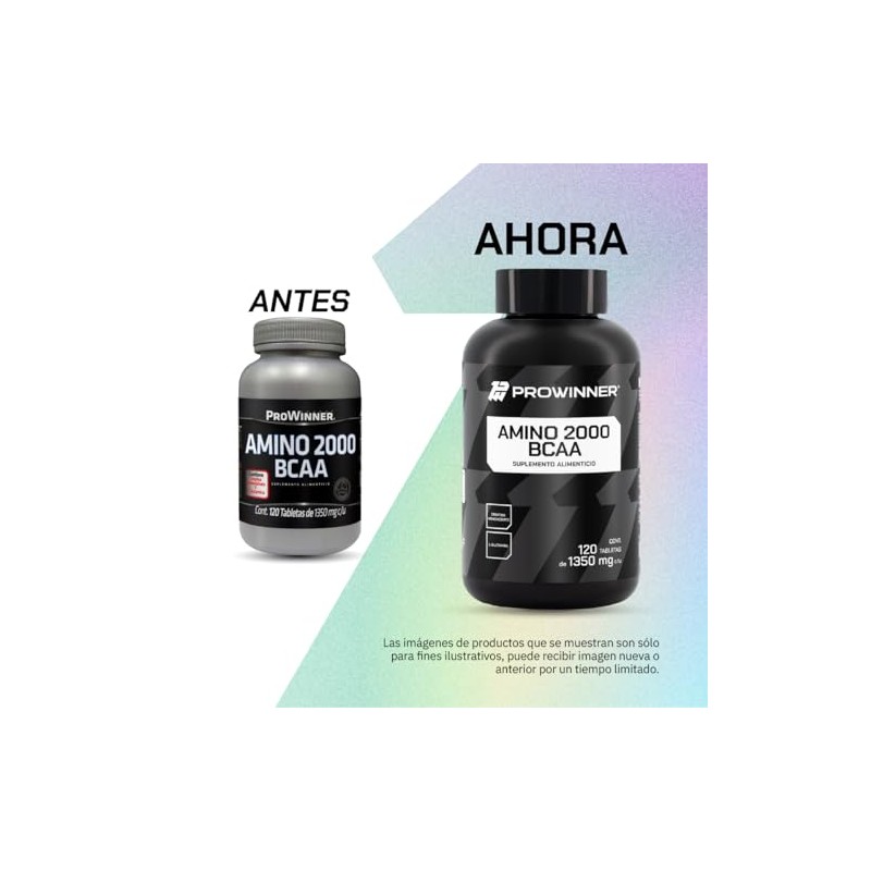 PROWINNER Amino 2000 BCAA, Suplemento Alimenticio, con Aminocidos, Creatina y