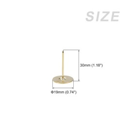 METALLIXITY Pack of 60 Upholstery Nails Iron Pressure Pen for Home Kitchen Furniture 19 x 30 x 1.4 mm Gold Tone