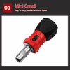 TorSor 2 Pack Stubby Ratcheting Screwdriver Short Mini Ratchet Wrench