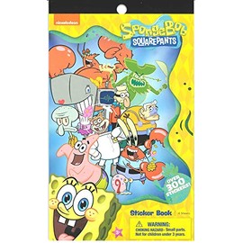 United Pacific Designs 712405SB: Sponge Bob 4 Sheet Sticker Pad, 200+ Stickers