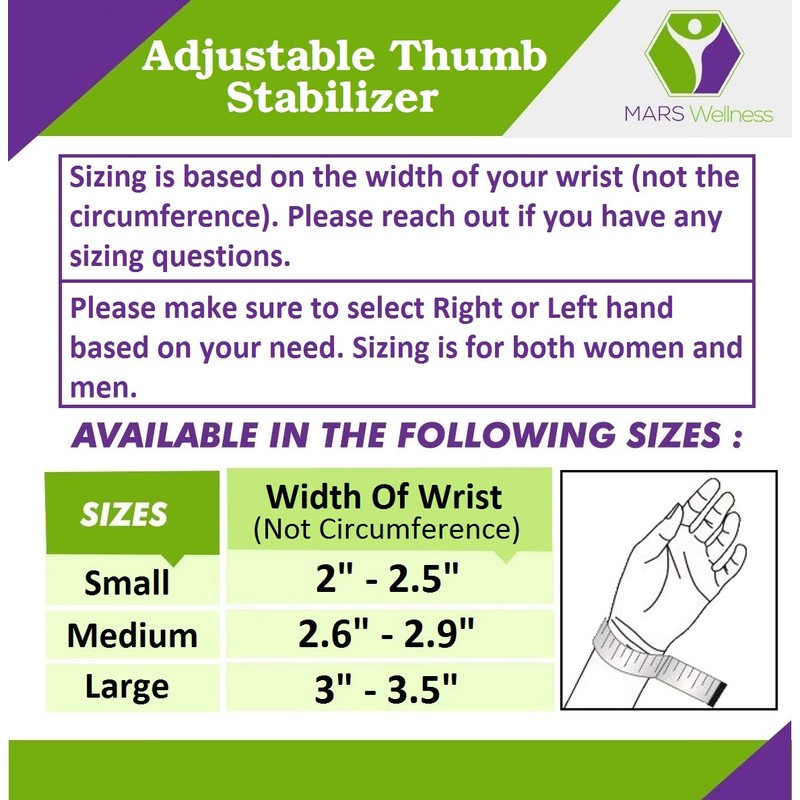 MARS WELLNESS CMC Joint Thumb Arthritis Brace - Restriction Thumb
