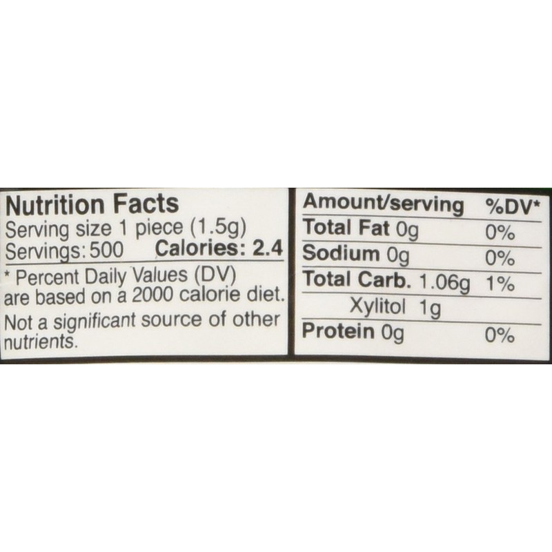 Epic 100% Xylitol-Sweetened Chewing Gum (Spearmint, 500-Count Bulk Bag)