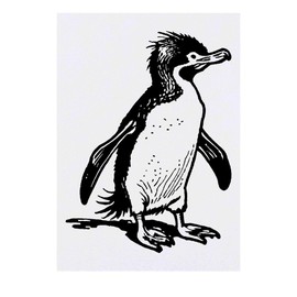 'Southern Rockhopper Penguin' Temporary Tattoo - Water Resistant, Skin-Safe, Non-Toxic Transfer (TO00071585)