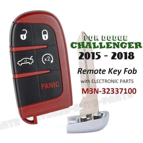 KeylessAutoParts M3N-40821302 for Dodge Challenger 2015-2018 Keyless Remote Start Smart