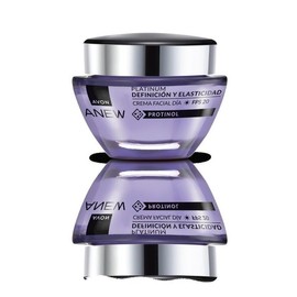 Avon Anew Platinum Crema Facial Día con FPS 25 – Definición y Elasticidad, 50 g | Rejuvenece y reafirma la piel madura.
