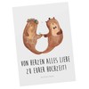 Mr. & Mrs. Panda Postcard Wedding Otter Gift for Wedding